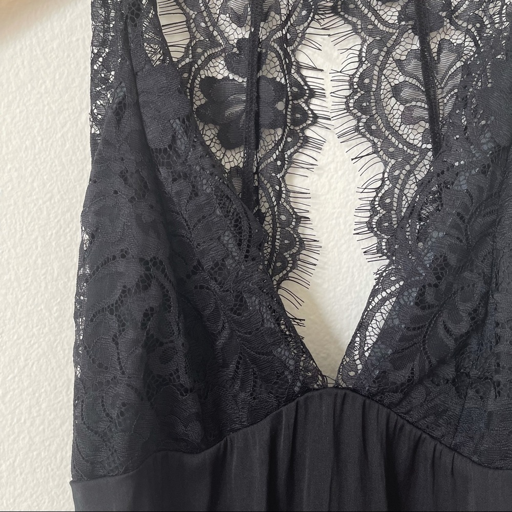 Free People Intimately Melrose Black Lace Backless Bodysuit XS - Picture 9 of 16